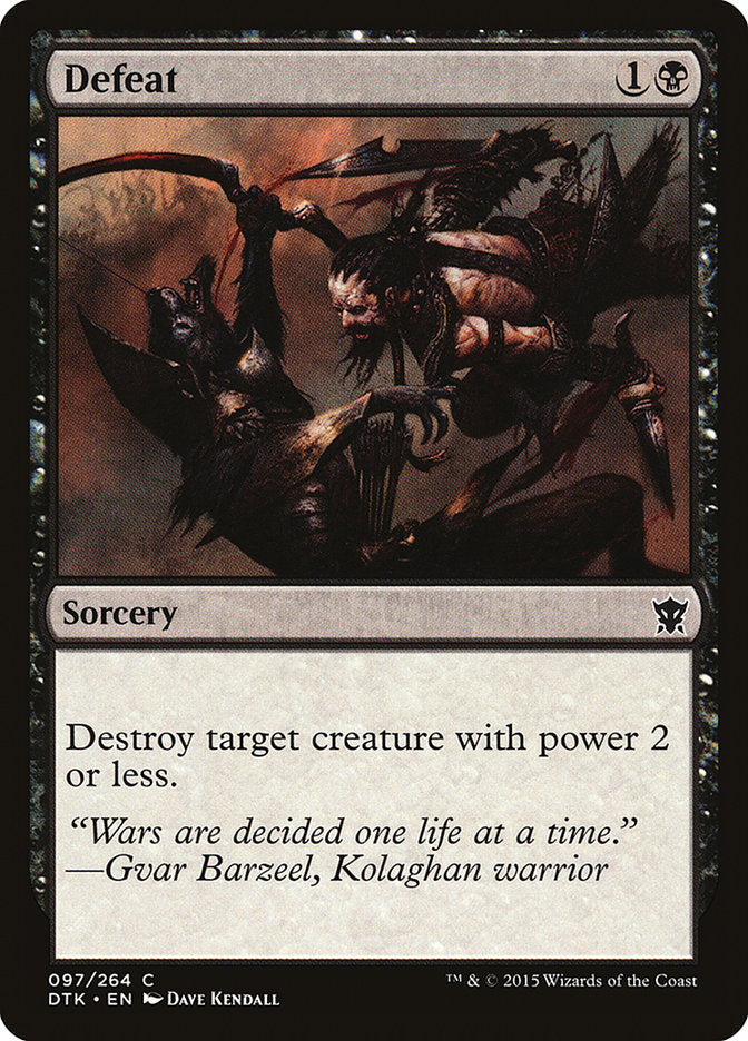 Defeat - (Foil): Dragons of Tarkir
