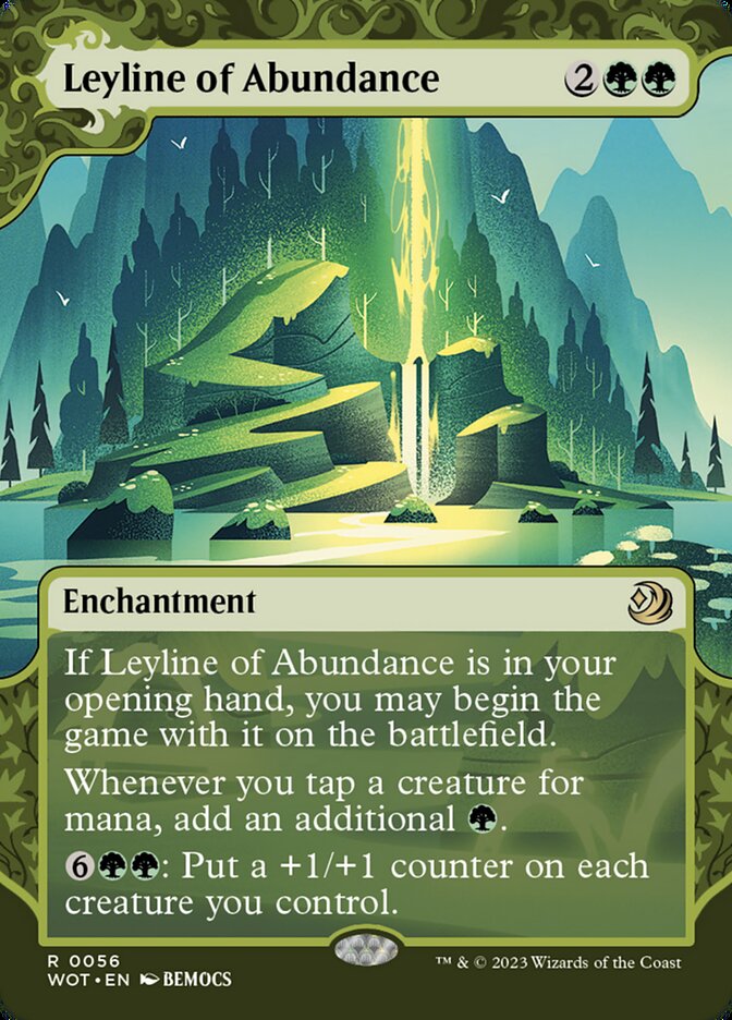 Leyline of Abundance (#056) - (Foil): Wilds of Eldraine: Enchanting Tales