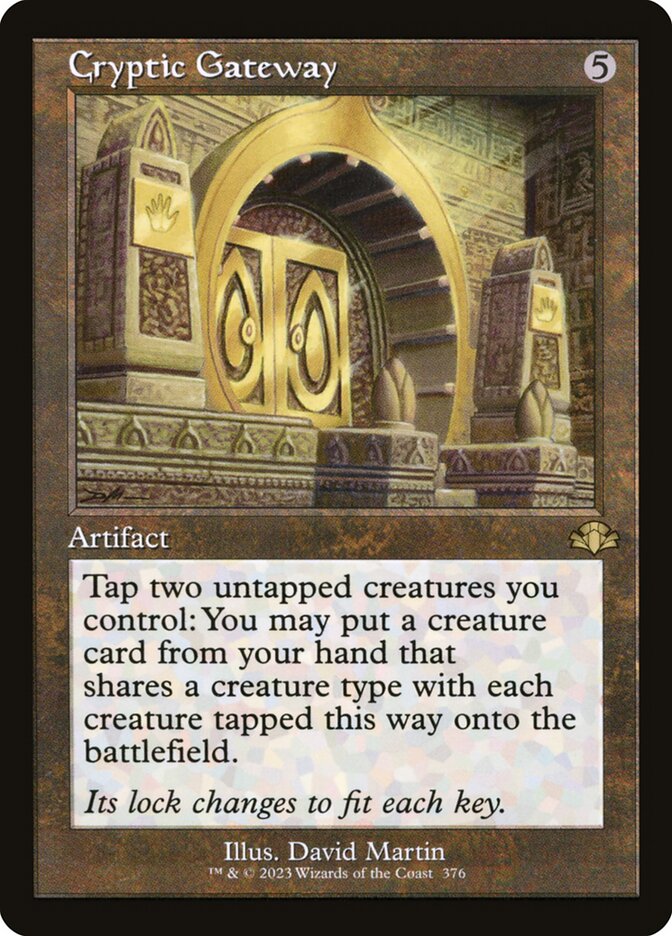 Cryptic Gateway (Retro Frame): Dominaria Remastered