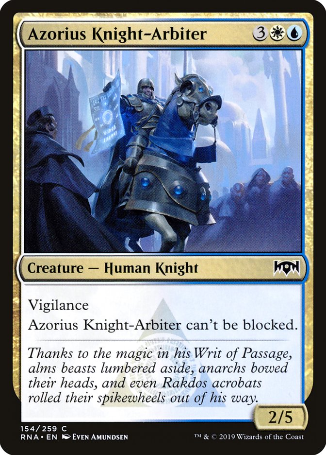 Azorius Knight-Arbiter - (Foil): Ravnica Allegiance