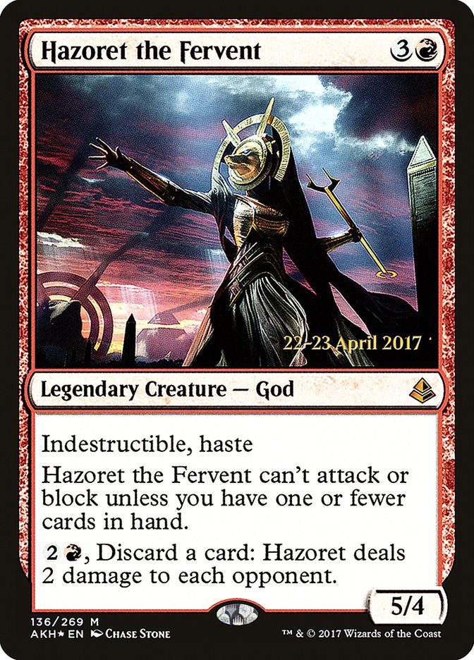 Hazoret the Fervent (Prerelease) (Amonkhet) - (Foil): Amonkhet Promos