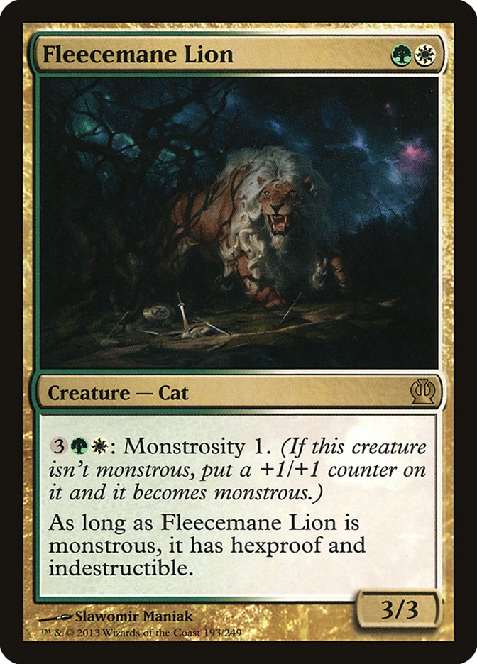Fleecemane Lion - (Foil): Theros
