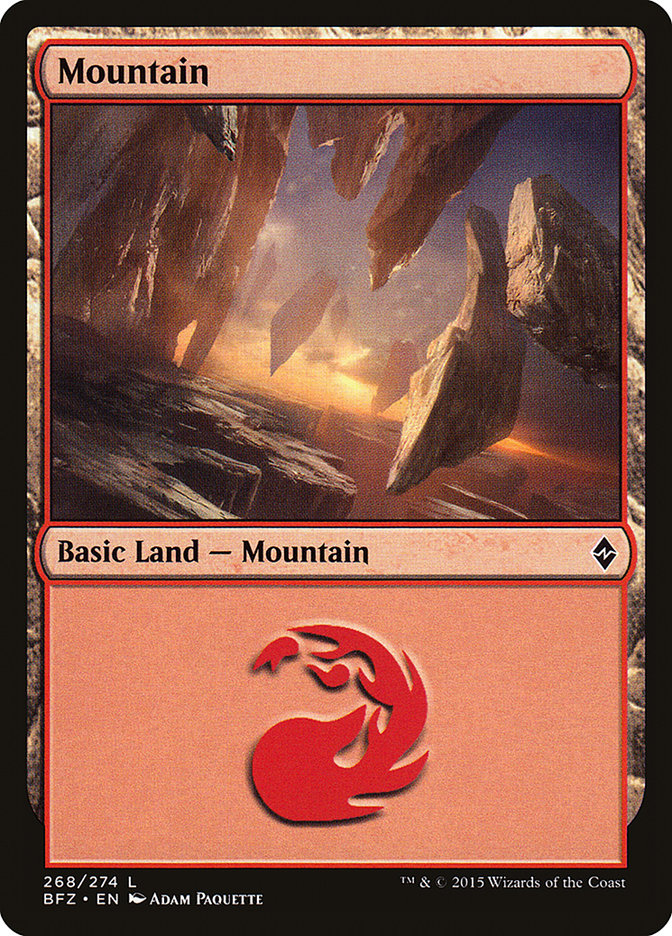 Mountain (#268) (Regular Art): Battle for Zendikar