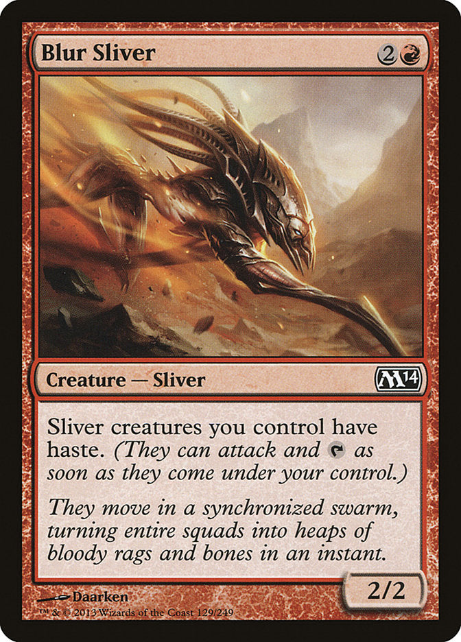 Blur Sliver - (Foil): Magic 2014