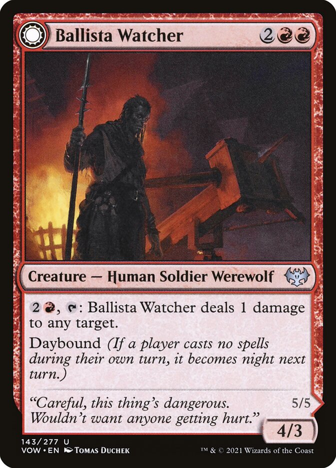 Ballista Watcher // Ballista Wielder - (Foil): Innistrad: Crimson Vow