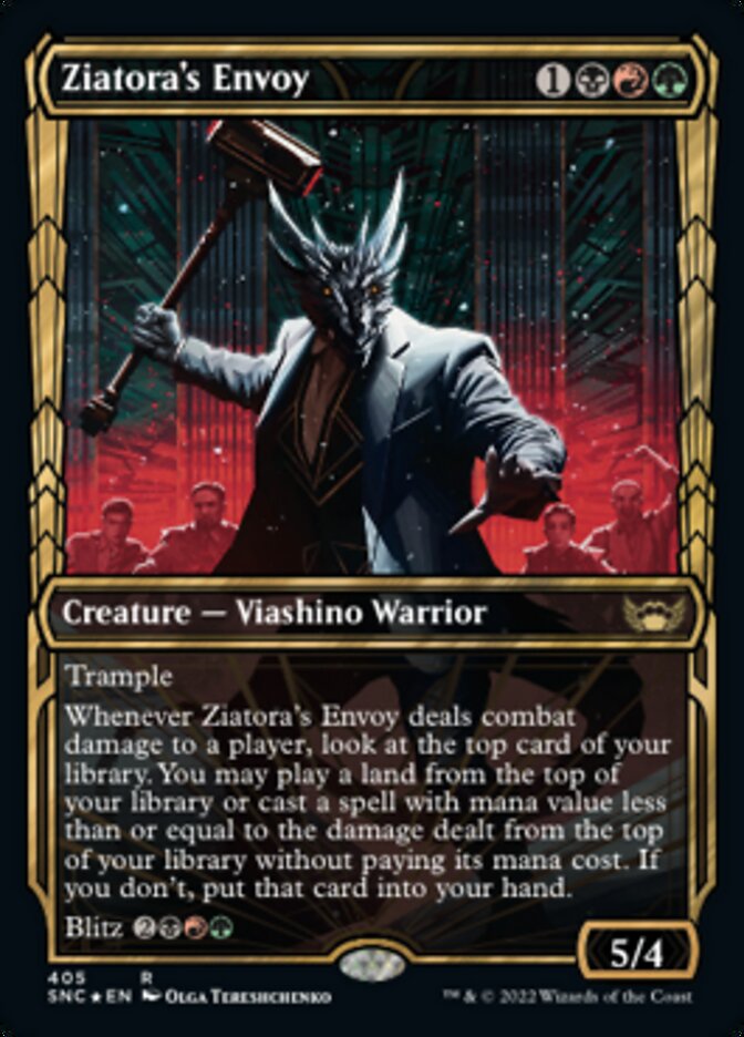 Ziatora's Envoy (Showcase) (Gilded Foil) - (Foil): Streets of New Capenna