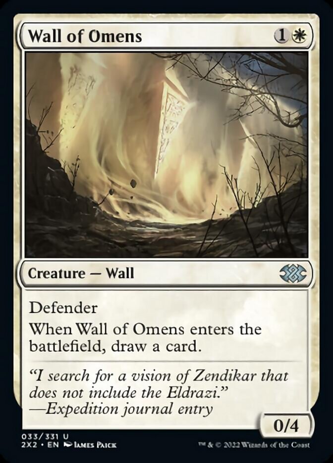 Wall of Omens - (Foil): Double Masters 2022