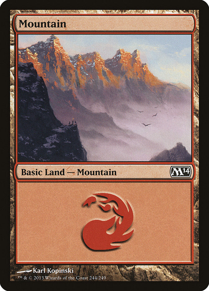 Mountain (#244) - (Foil): Magic 2014