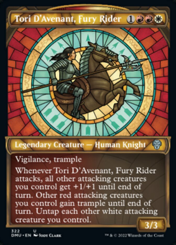 Tori D'Avenant, Fury Rider (Showcase) - (Foil): Dominaria United