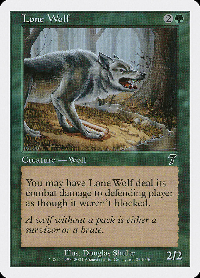 Lone Wolf - (Foil): Seventh Edition