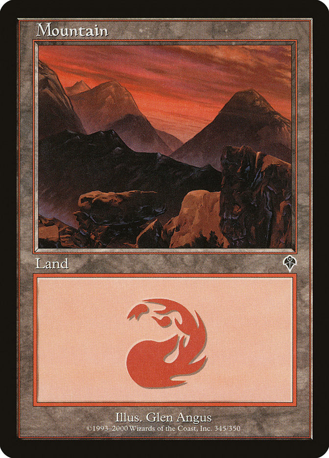 Mountain (#345) - (Foil): Invasion
