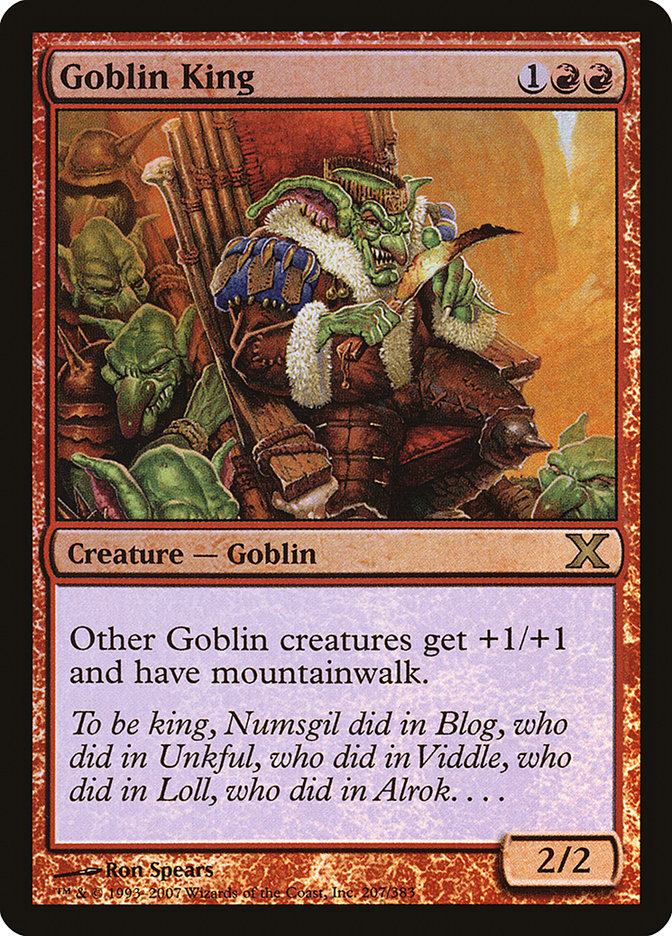 Goblin King - (Foil): Tenth Edition