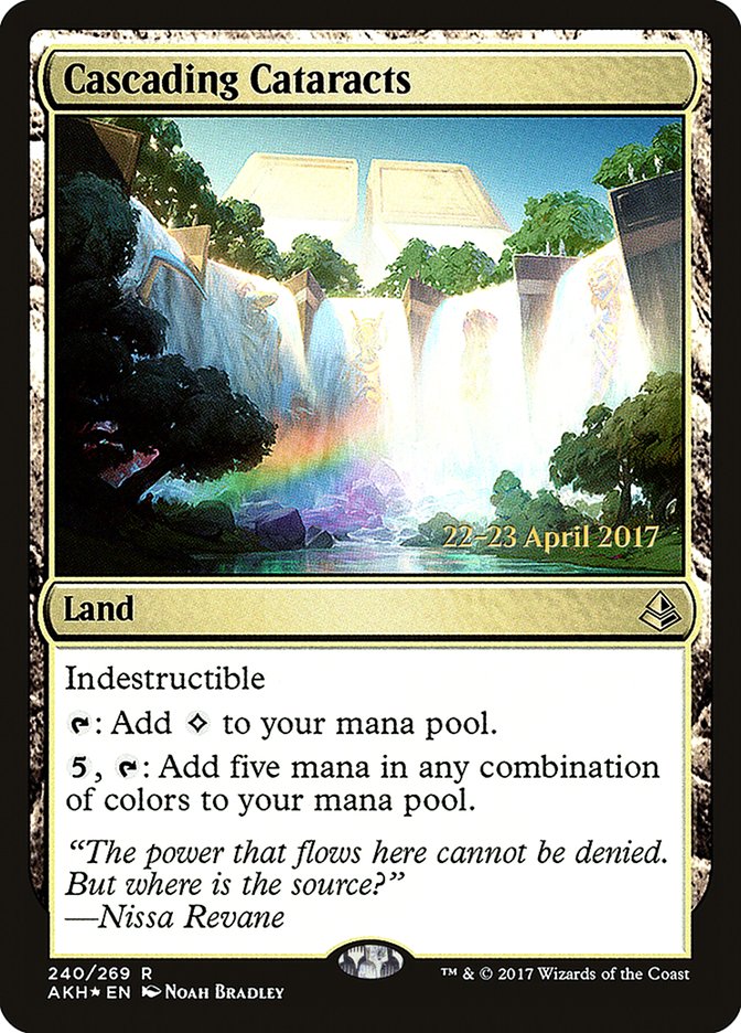 Cascading Cataracts (Prerelease) (Amonkhet) - (Foil): Amonkhet Promos