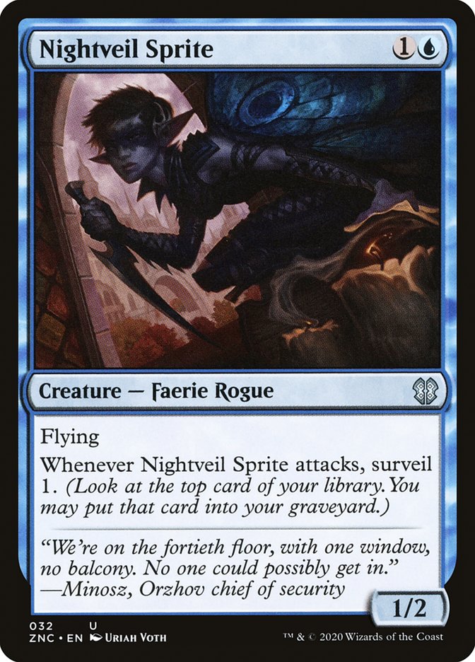 Nightveil Sprite: Zendikar Rising Commander