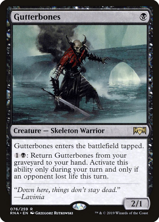 Gutterbones - (Foil): Ravnica Allegiance