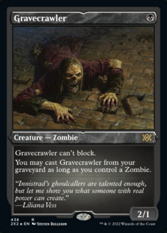 Gravecrawler (Foil Etched) - (Foil): Double Masters 2022