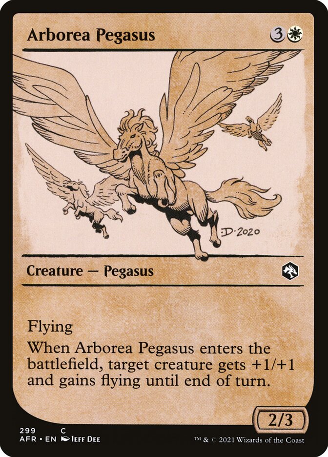 Arborea Pegasus (Showcase) - (Foil): Adventures in the Forgotten Realms