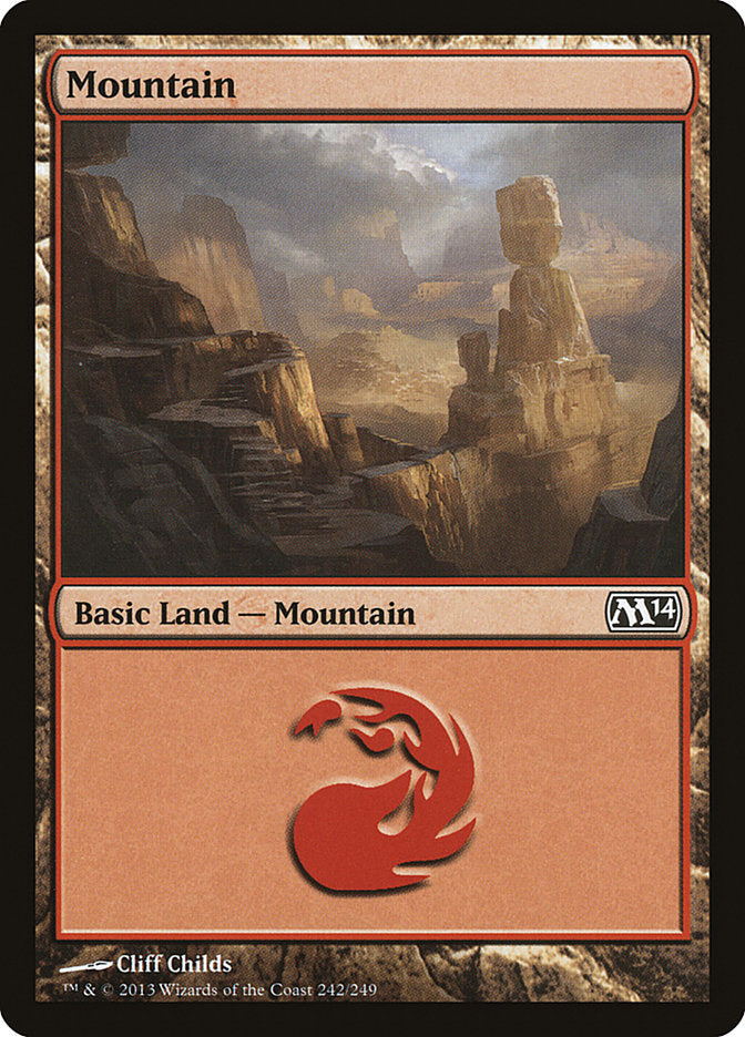 Mountain (#242) - (Foil): Magic 2014