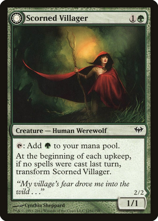 Scorned Villager // Moonscarred Werewolf: Dark Ascension