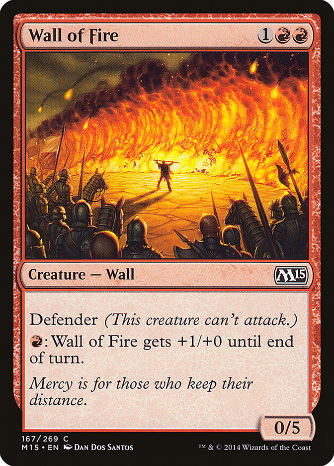 Wall of Fire - (Foil): Magic 2015
