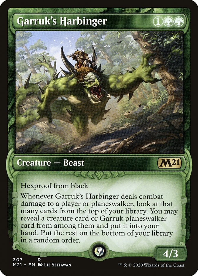 Garruk's Harbinger (Showcase): Core Set 2021