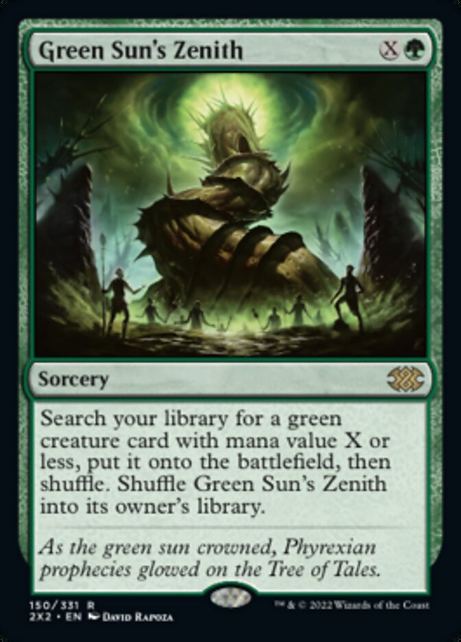 Green Sun's Zenith - (Foil): Double Masters 2022