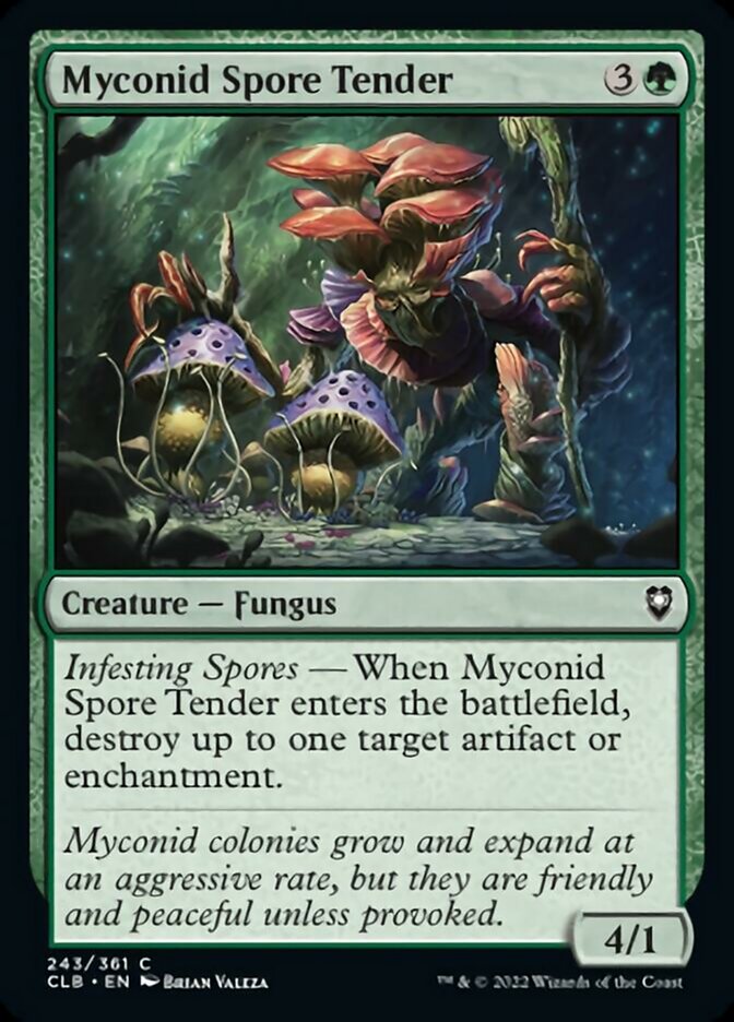 Myconid Spore Tender - (Foil): Commander Legends: Battle for Baldur's Gate