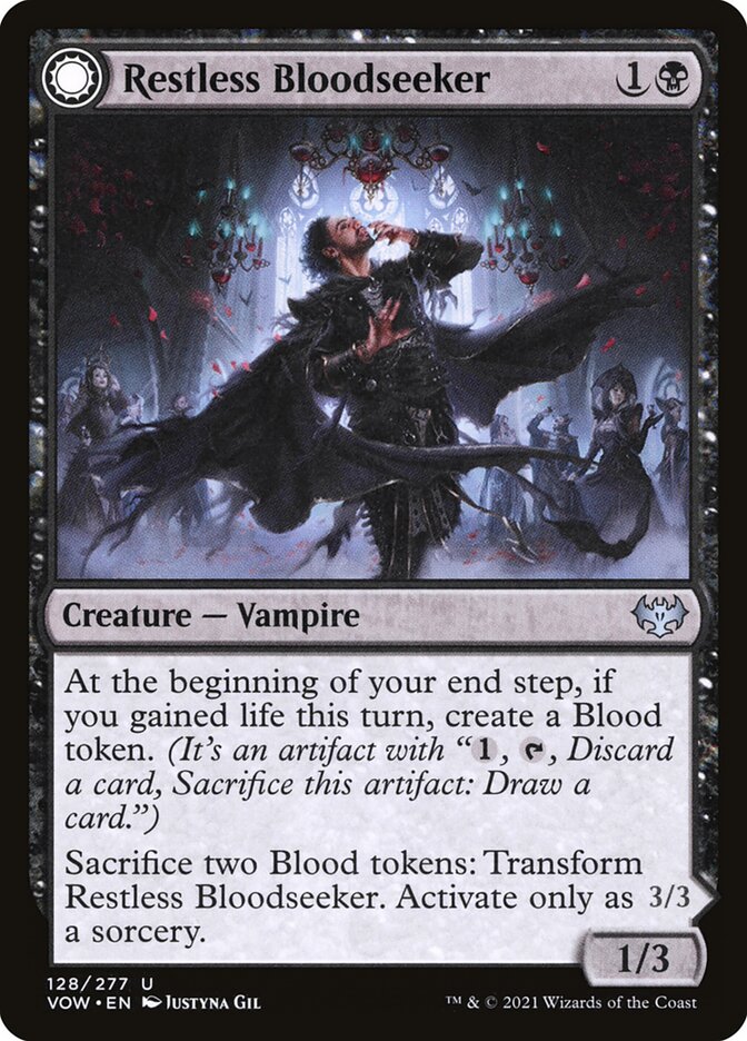 Restless Bloodseeker // Bloodsoaked Reveler: Innistrad: Crimson Vow