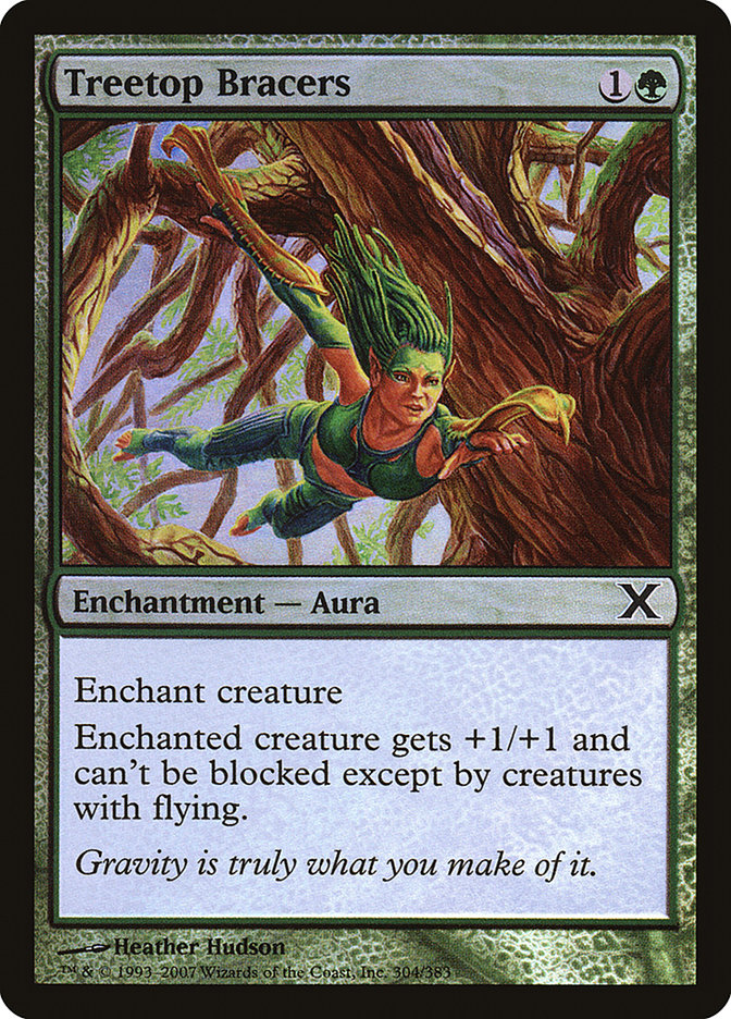 Treetop Bracers - (Foil): Tenth Edition