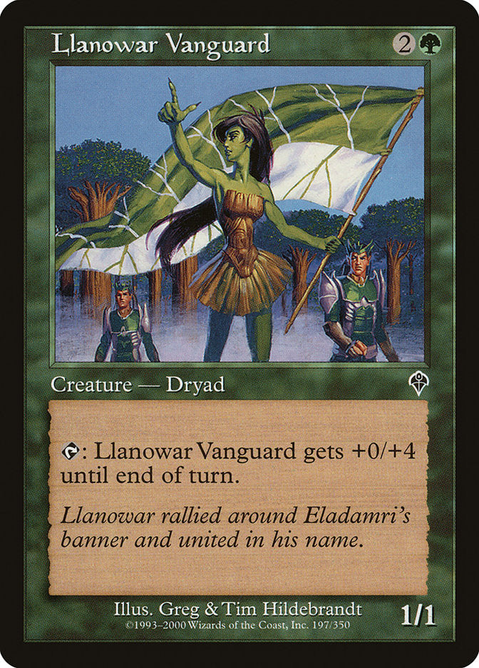 Llanowar Vanguard - (Foil): Invasion