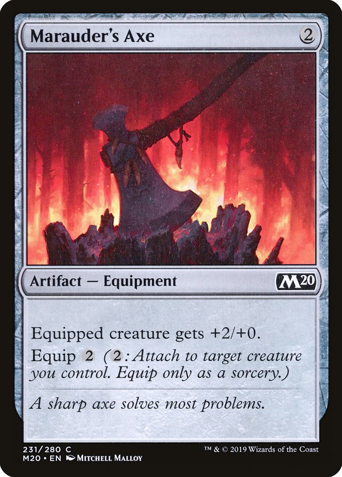 Marauder's Axe - (Foil): Core Set 2020
