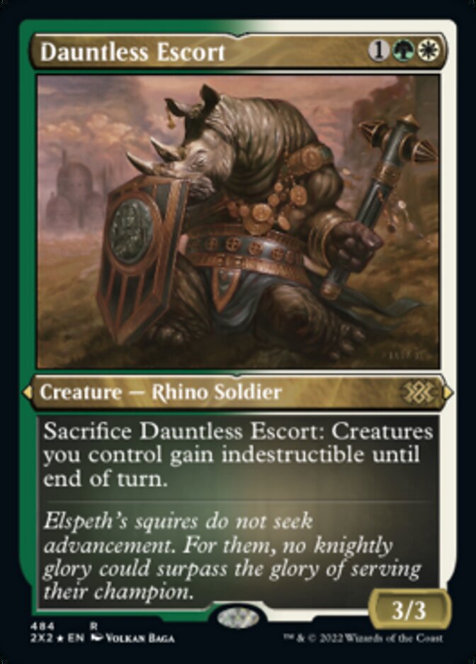 Dauntless Escort (Foil Etched) - (Foil): Double Masters 2022