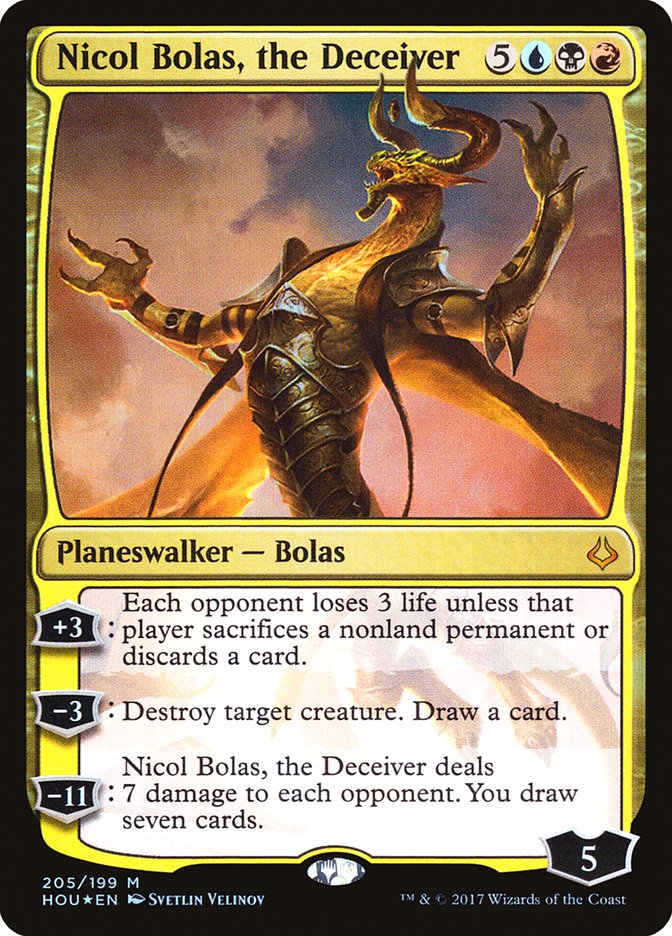 Nicol Bolas, the Deceiver (Planeswalker Deck) - (Foil): Hour of Devastation