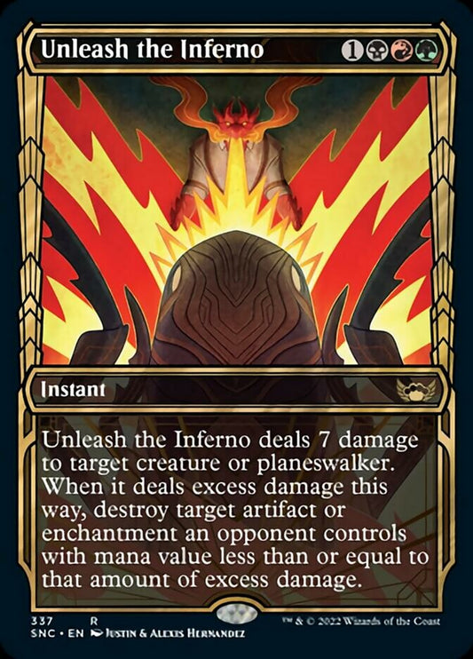 Unleash the Inferno (Showcase) - (Foil): Streets of New Capenna
