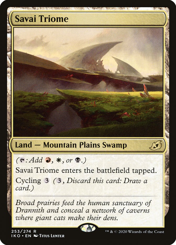 Savai Triome - (Foil): Ikoria: Lair of Behemoths