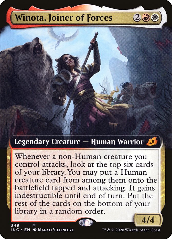 Winota, Joiner of Forces (Extended Art): Ikoria: Lair of Behemoths