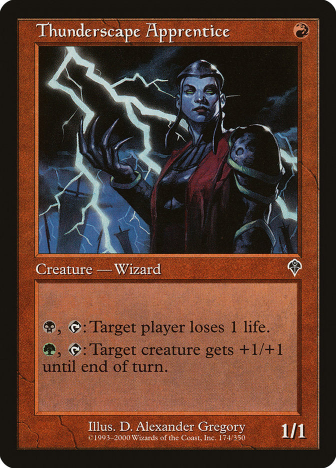 Thunderscape Apprentice - (Foil): Invasion