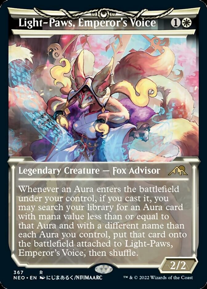 Light-Paws, Emperor's Voice (Showcase) - (Foil): Kamigawa: Neon Dynasty