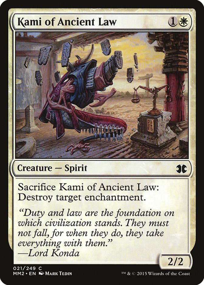 Kami of Ancient Law: Modern Masters 2015