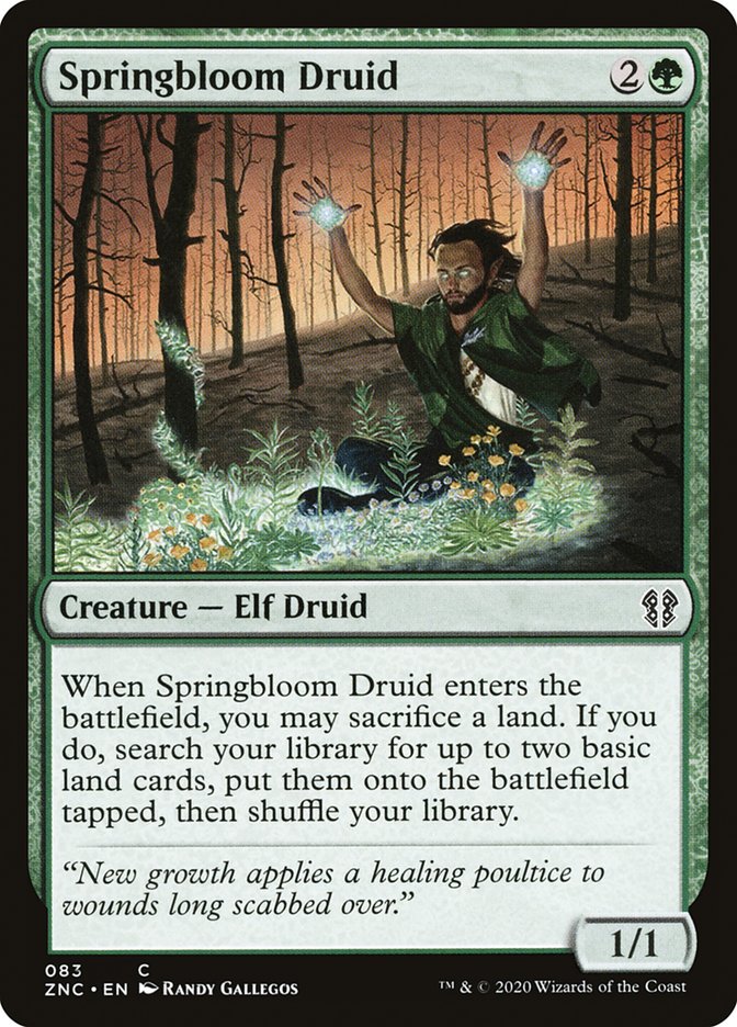 Springbloom Druid: Zendikar Rising Commander