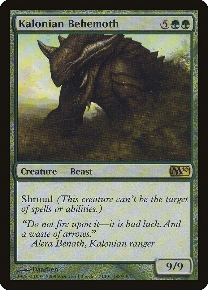 Kalonian Behemoth - (Foil): Magic 2010