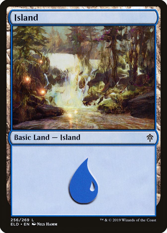 Island (#256): Throne of Eldraine