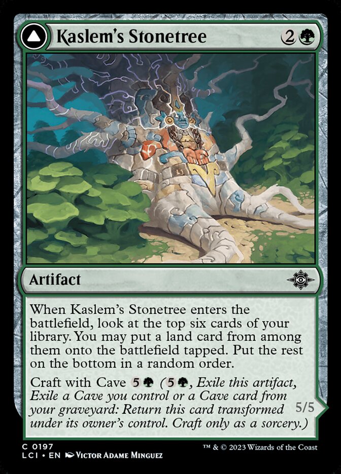 Kaslem's Stonetree // Kaslem's Strider - (Foil): Lost Caverns of Ixalan