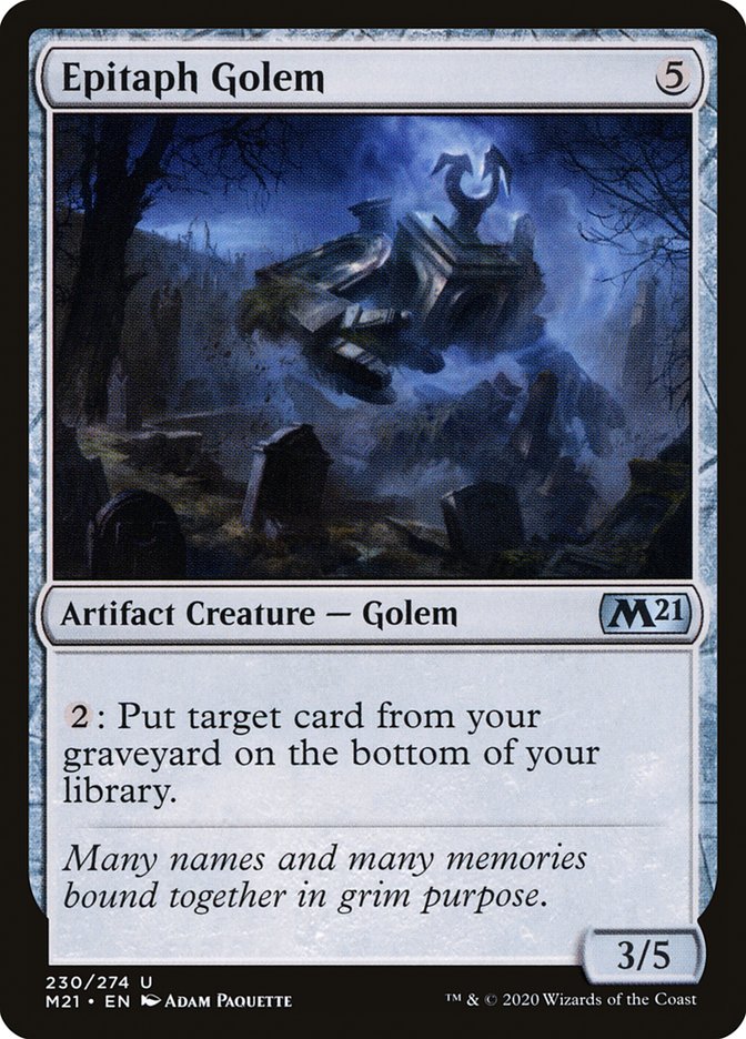 Epitaph Golem: Core Set 2021