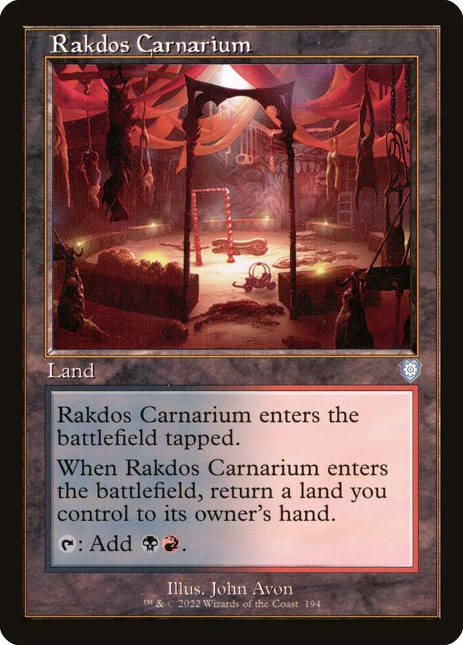 Rakdos Carnarium (Retro Frame): The Brothers' War Commander