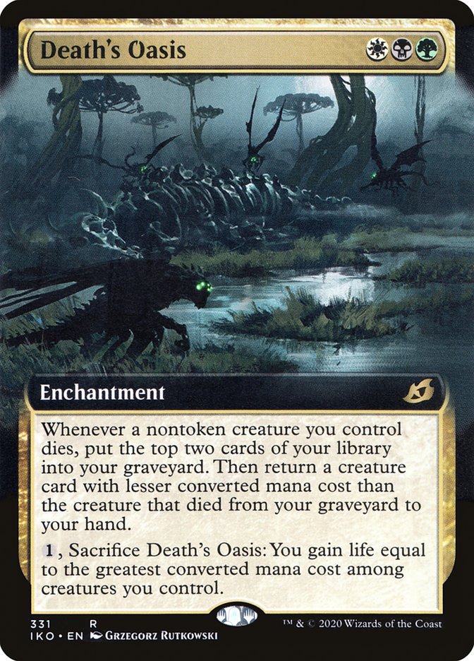 Death's Oasis (Extended Art) - (Foil): Ikoria: Lair of Behemoths