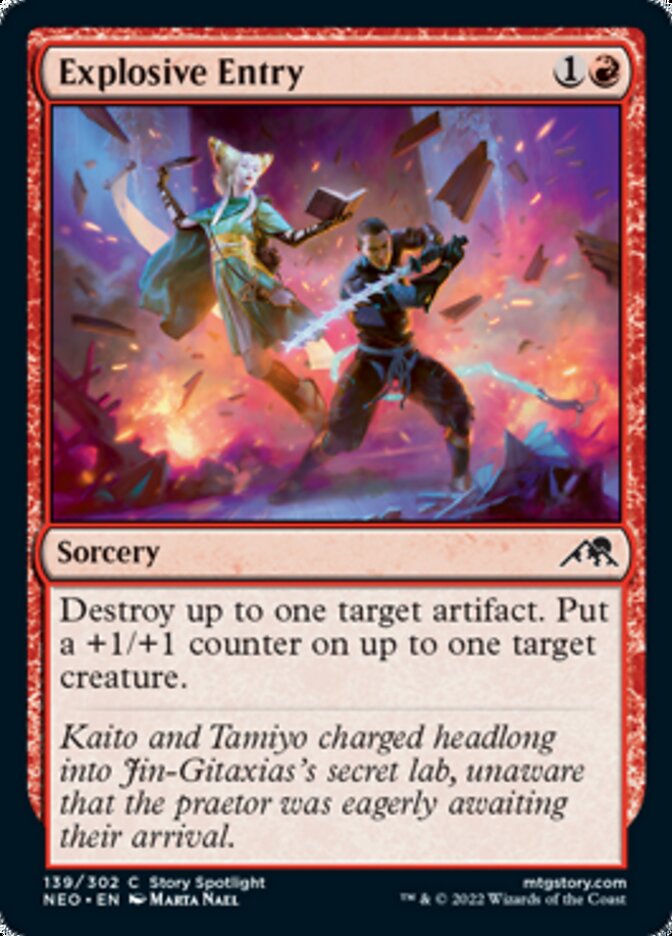 Explosive Entry - (Foil): Kamigawa: Neon Dynasty