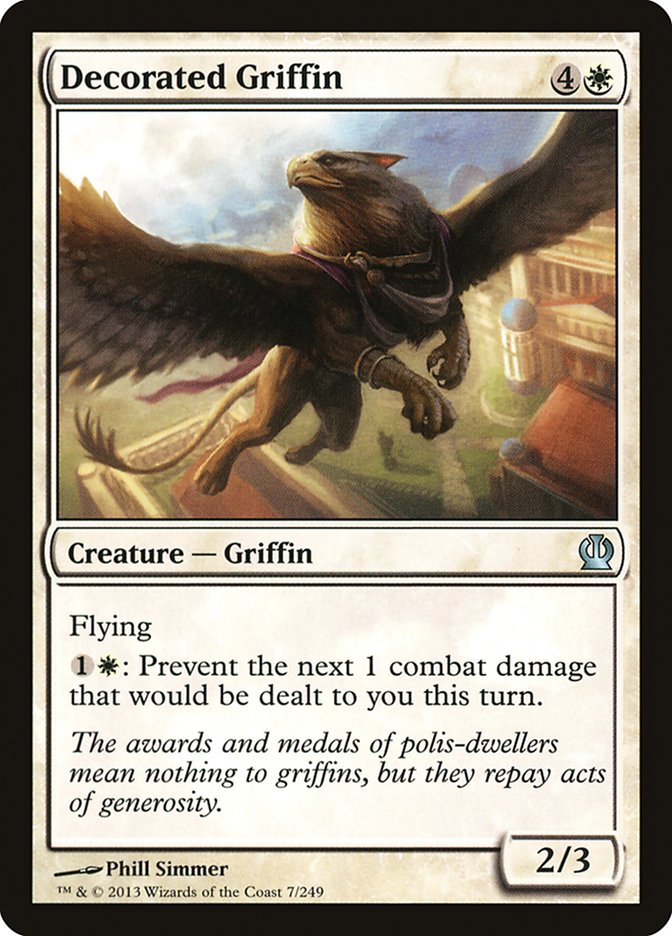 Decorated Griffin - (Foil): Theros