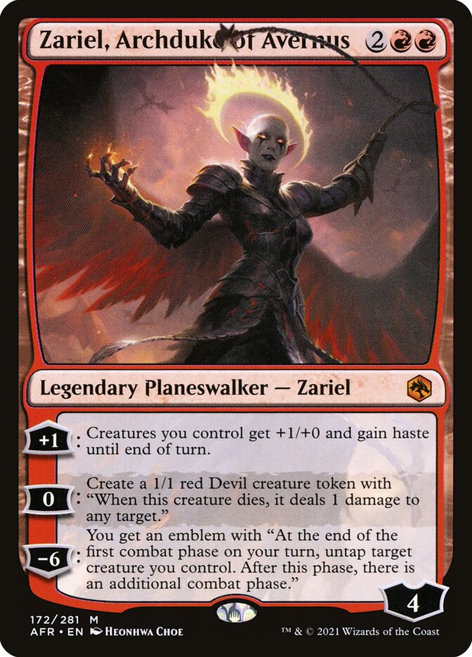 Zariel, Archduke of Avernus - (Foil): Adventures in the Forgotten Realms