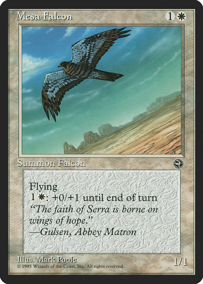 Mesa Falcon (Flying): Homelands